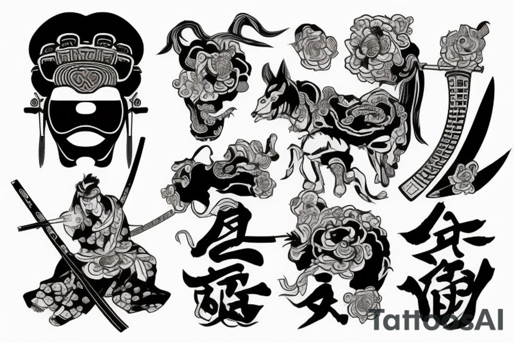 Samurai tattoo idea