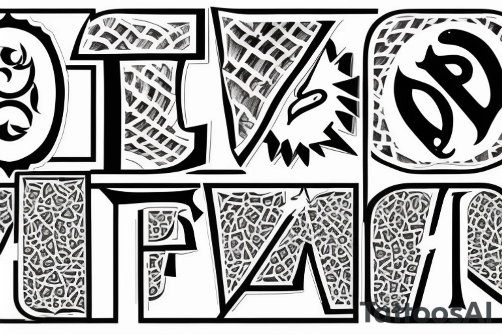 Letters R D inside a shield tattoo idea