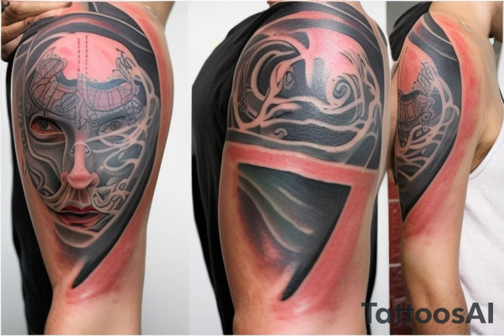 a healing tattoo that shows an emotionally, verbally and mentally abused boy growing into a confident empathetic man connected with the universe

Throughout heaven and earth, I alone am honored
You're first thought is what you were conditioned to think, the second is the one that defines you
see through your eyes
Keep the fire and disco tattoo idea