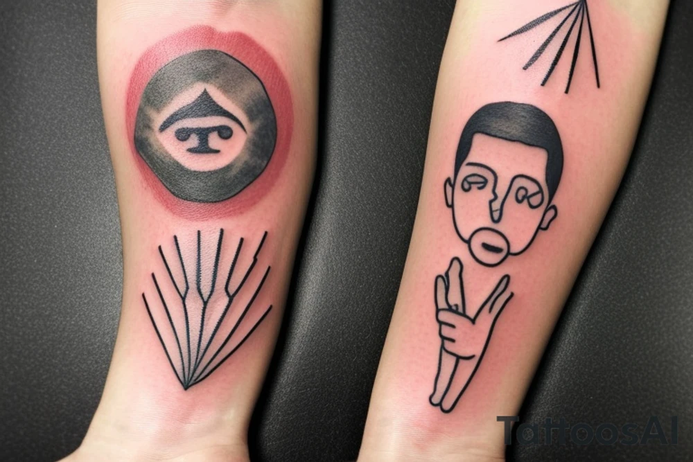 a healing tattoo that shows an emotionally, verbally and mentally abused boy growing into a confident empathetic man connected with the universe

Throughout heaven and earth, I alone am honored
You're first thought is what you were conditioned to think, the second is the one that defines you
see through your eyes
Keep the fire and disco tattoo idea