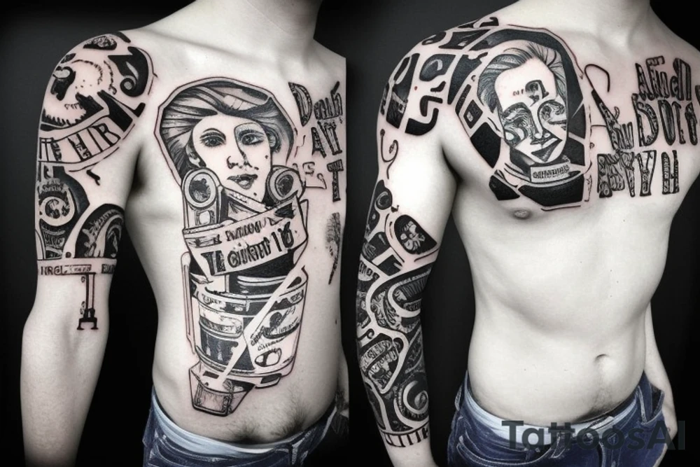 DNA in a flask tattoo idea