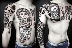 DNA in a flask tattoo idea