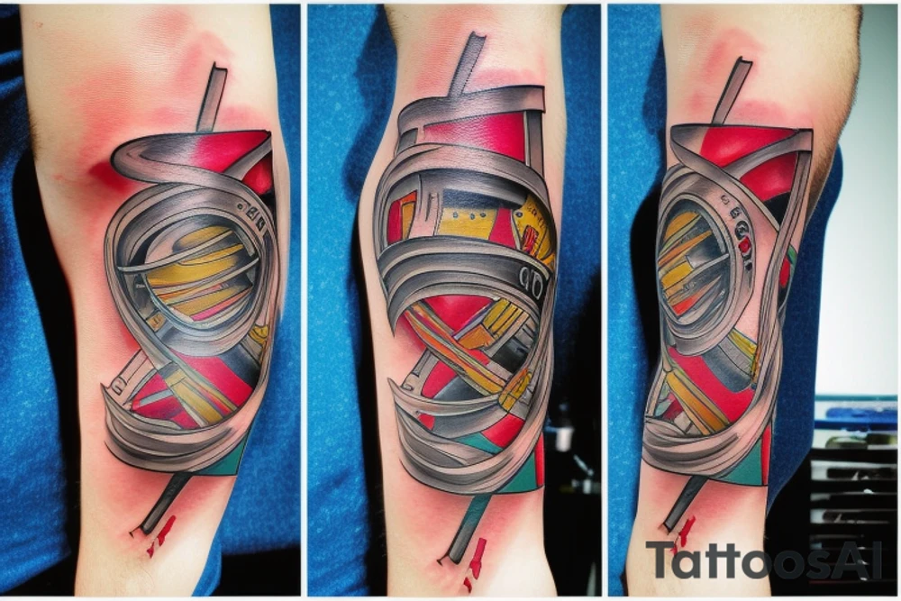 DNA in a flask tattoo idea