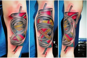 DNA in a flask tattoo idea