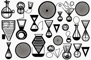 DNA in a flask tattoo idea