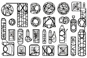 DNA in a flask tattoo idea