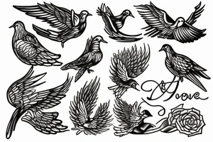 dove of peace tattoo idea