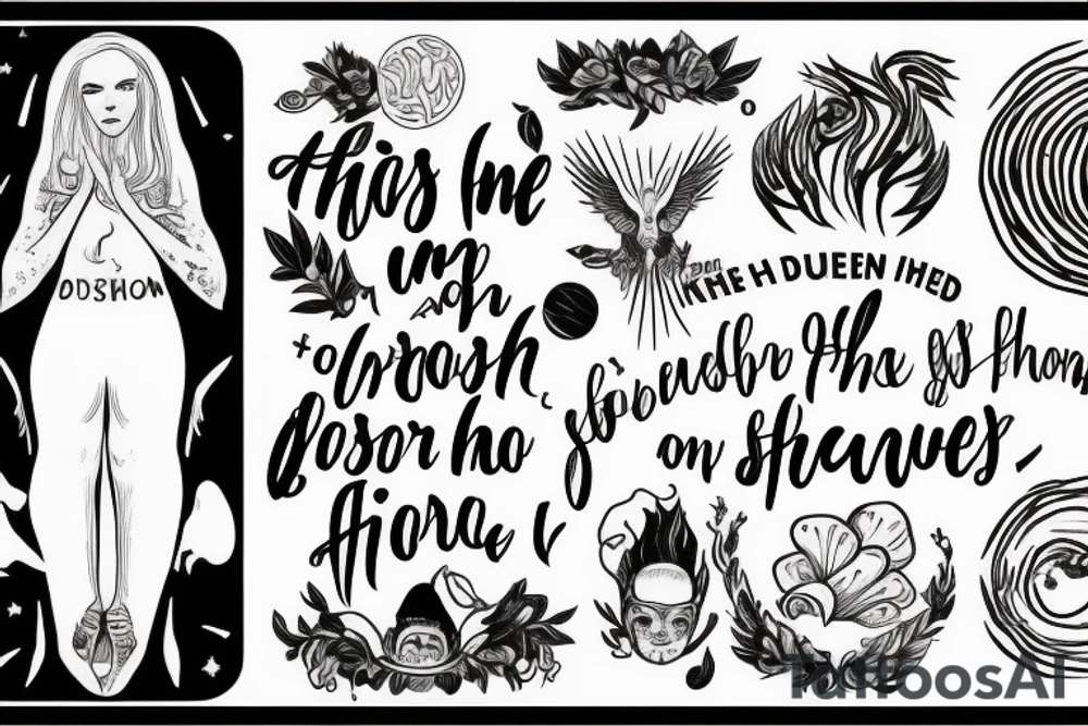 Throughout heaven and earth, I alone am honored, You're first thought is what you were conditioned to think, the second is the one that defines you,see through your eyes,Keep the fire and disco tattoo idea