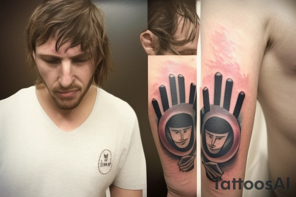 a healing tattoo that shows an emotionally, verbally and mentally abused boy growing into a confident empathetic man connected with the universe

Throughout heaven and earth I alone am honored
You're first thought is what you were conditioned to think, the second is the one that defines you
see through your eyes
Keep the fire and disco
Throughout heaven and earth I alone am honored, You're first thought is what you were conditioned to think, the second is the one that defines you,see through your eyes,Keep the fire and disco

music cleft tattoo idea