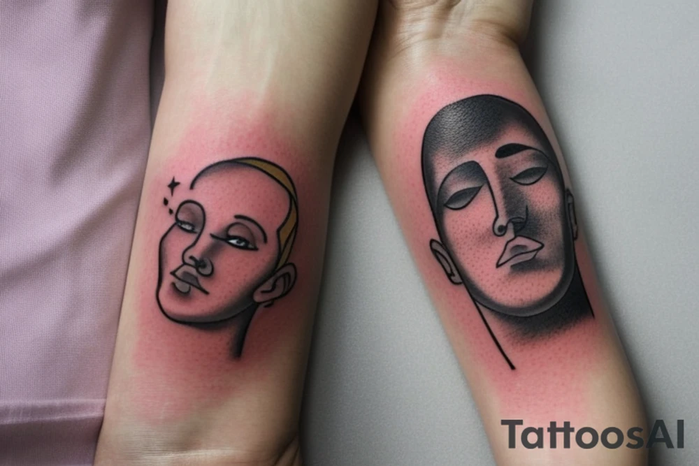 a healing tattoo that shows an emotionally, verbally and mentally abused boy growing into a confident empathetic man connected with the universe

Throughout heaven and earth I alone am honored
You're first thought is what you were conditioned to think, the second is the one that defines you
see through your eyes
Keep the fire and disco
Throughout heaven and earth I alone am honored, You're first thought is what you were conditioned to think, the second is the one that defines you,see through your eyes,Keep the fire and disco

music cleft tattoo idea