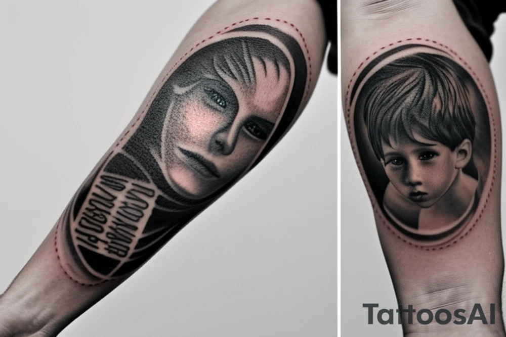 a healing tattoo that shows an emotionally, verbally and mentally abused boy growing into a confident empathetic man connected with the universe,Throughout heaven and earth I alone am honored, You're first thought is what you were conditioned to think  the second is the one that defines you,see through your eyes,Keep the fire and disco tattoo idea