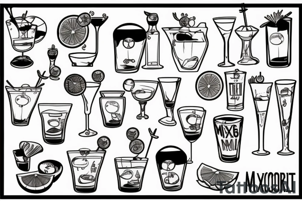 Mixologist Accountant tattoo idea