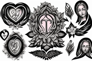 Sacred heart tattoo idea