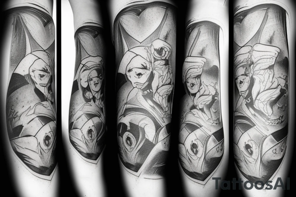 Atomic heart twins tattoo idea