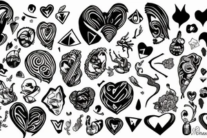 Atomic heart twins tattoo idea