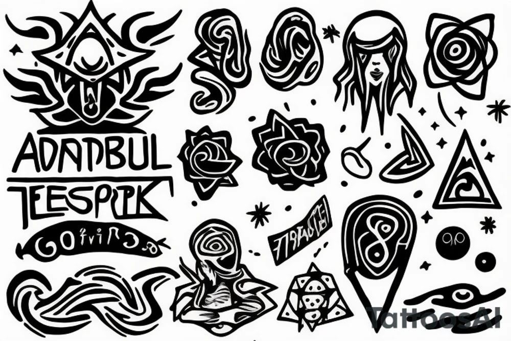 troubled teen growing into adult peacefully connected to the universe.

Im home tattoo idea