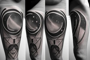 troubled teen growing into adult peacefully connected to the universe symbol

I am home symbol tattoo idea
