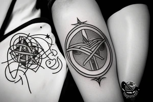 troubled teen growing into adult peacefully connected to the universe symbol

I am home symbol tattoo idea