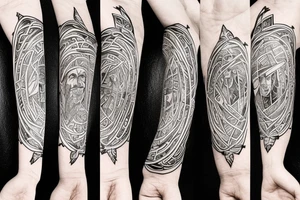 troubled teen growing into adult peacefully connected to the universe symbol

I am home symbol tattoo idea