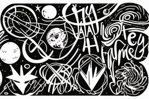 adult peacefully connected to the universe

I am home symbol tattoo idea