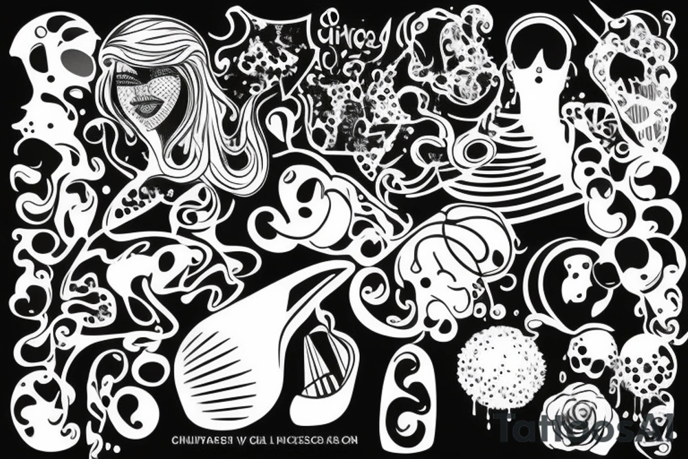 vibing with disco tattoo idea