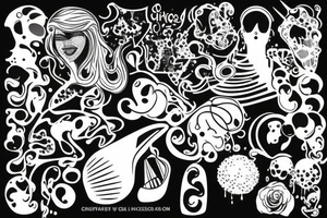 vibing with disco tattoo idea