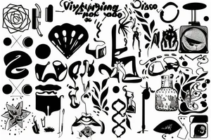 vibing with disco tattoo idea