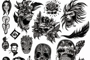 An angry teen growing tattoo idea