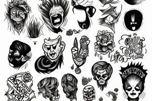 An angry teen growing into a not angry adult tattoo idea