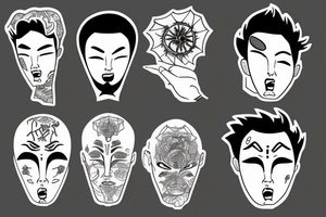 A man becoming one with the universe tattoo idea