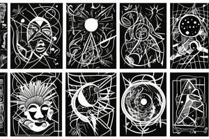 A person becoming one with the universe tattoo idea
