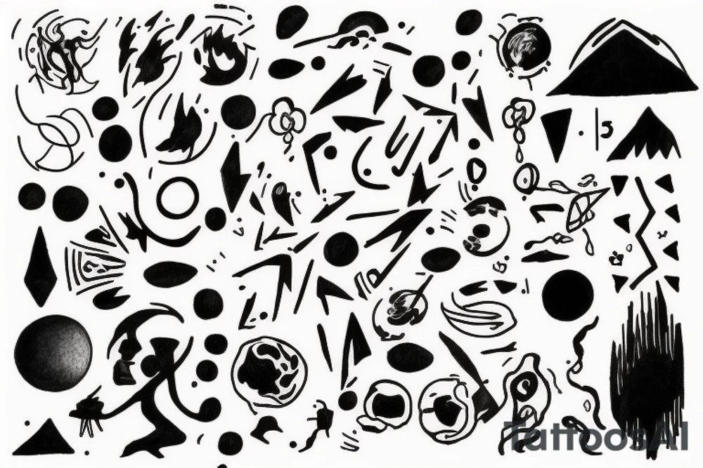 A person becoming one with the universe tattoo idea A person becoming one with the universe tattoo idea