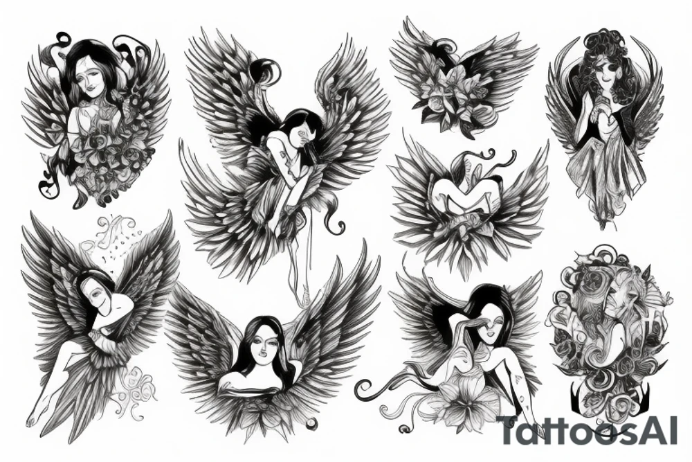 angel tattoo idea