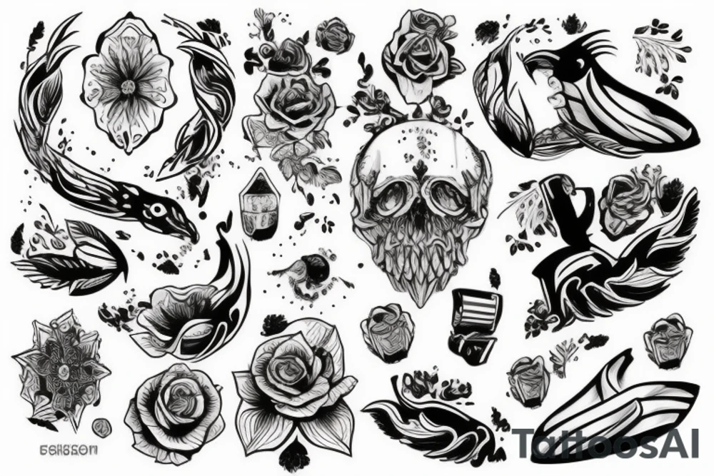 Волк с деньгами tattoo idea