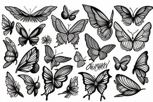 wings, girl, heart, butterfly, back tattoo tattoo idea