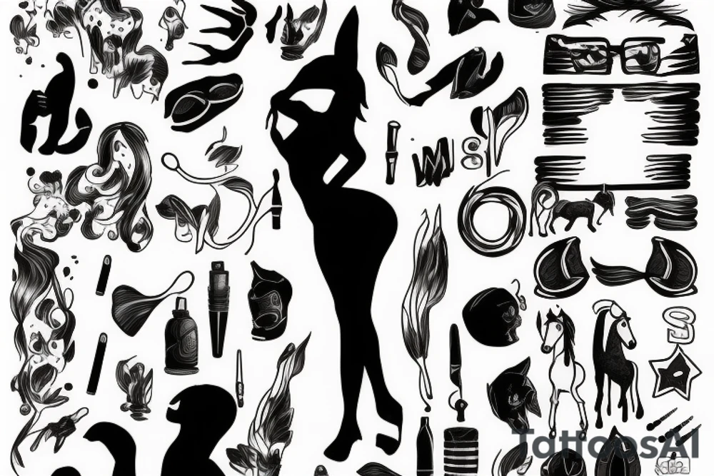 an adult coming to terms with themselves and the life they've had to live tattoo idea