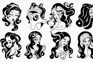 an adult coming to terms with themselves and the life they've had to live tattoo idea