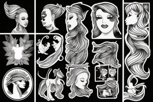 an adult coming to terms with themselves and the life they've had to live tattoo idea