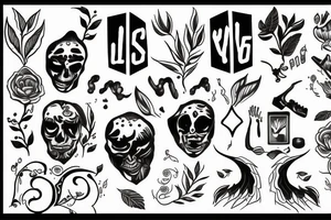 an adult coming to terms with themselves and the life they've had to live tattoo idea
