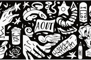an adult coming to terms with themselves and the life they've had to live tattoo idea