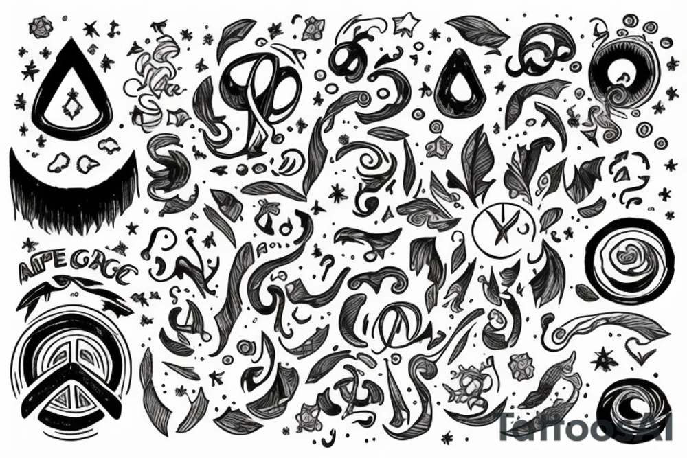 an adult coming to terms with who they are, who they can be, and who they were.
They've found peace with the universe tattoo idea