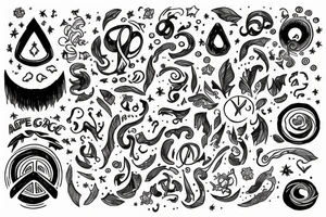 an adult coming to terms with who they are, who they can be, and who they were.
They've found peace with the universe tattoo idea
