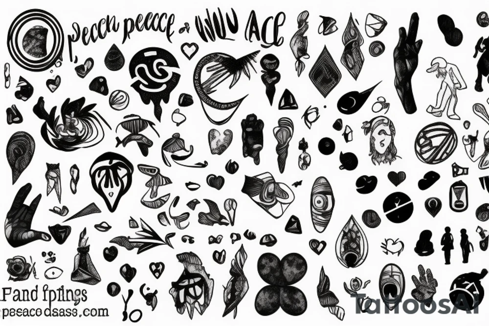 an adult coming to terms with who they are, who they can be, and who they were.
They've found peace with the universe tattoo idea