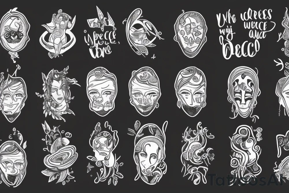 an adult coming to terms with who they are, who they can be, and who they were.
They've found peace with the universe tattoo idea