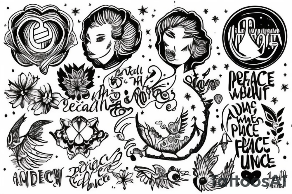 an adult coming to terms with who they are, who they can be, and who they were.
They've found peace with the universe tattoo idea