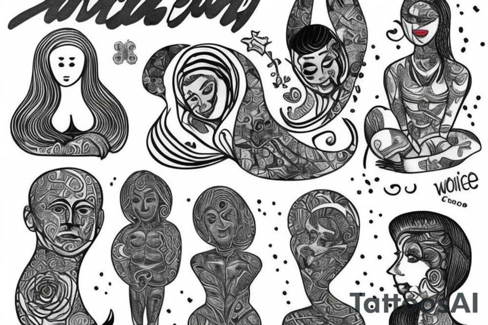 an adult coming to terms with who they are, who they can be, and who they were.
They've found peace with the universe tattoo idea