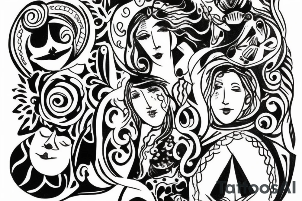 an adult coming to terms with who they are, who they can be, and who they were.
They've found peace with the universe tattoo idea