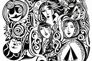 an adult coming to terms with who they are, who they can be, and who they were.
They've found peace with the universe tattoo idea