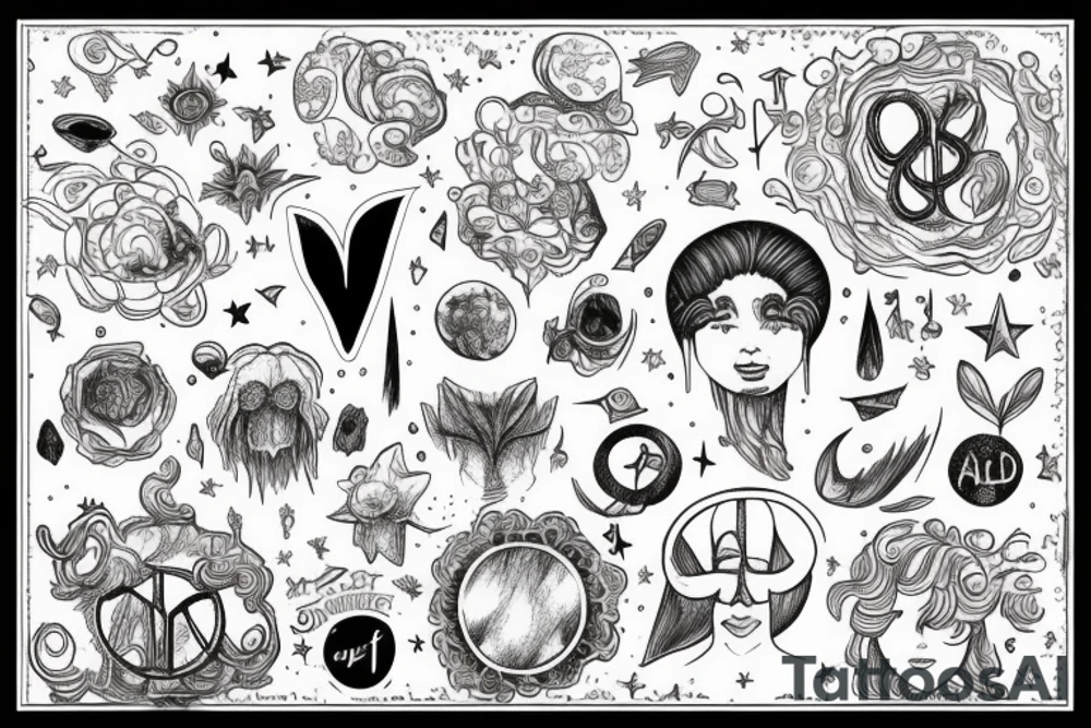 an adult coming to terms with who they are, who they can be, and who they were.
They've found peace with the universe tattoo idea