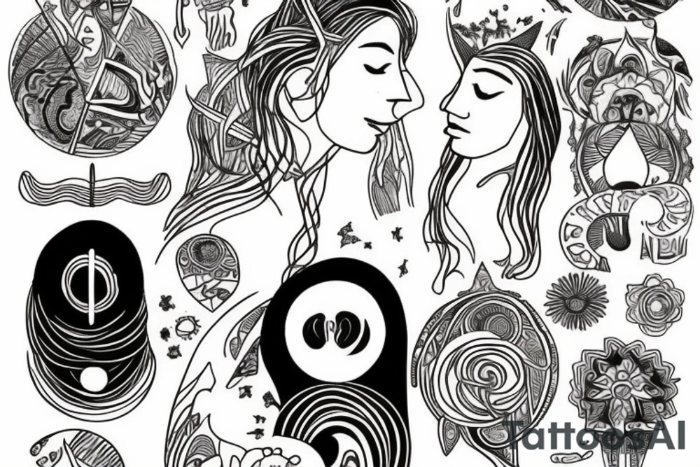 an adult coming to terms with who they are, who they can be, and who they were.
They've found peace with the universe tattoo idea